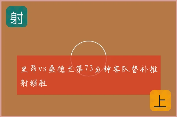 里昂vs桑德兰第73分钟客队替补推射锁胜